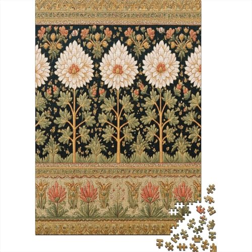 Blumenmuster1000Teile:UnmöglichesPuzzleFürErwachsene,Spiele,Geschenke,Kinder,Herausforderungs38x26cm/1000pcs von kaiyun