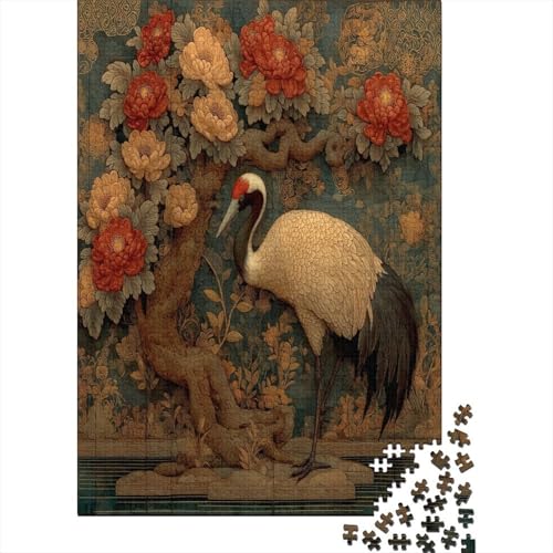 Blumes, Birds 38x26cm/1000pcs Schwer Puzzle Lernspiel Impossible Asiatische Kunst Herausforderung Spielzeug Für Erwachsene Kinder von kaiyun