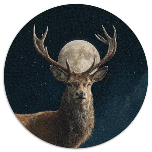 Bock, riesiger Vollmond 1000pcs (67.5x67.5cm) Schwer Puzzle Lernspiel Impossible Herausforderung Spielzeug Für Erwachsene Kinder von kaiyun