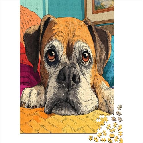 Boxerhund-Illustration Puzzle 70x50cm/1000pcs Erwachsene Cartoon-Stil Puzzle,Home Decor Boxerhund-Illustration Puzzle 70x50cm/1000pcs Erwachsene Cartoon-Stil Puzzle,Home Decor von kaiyun