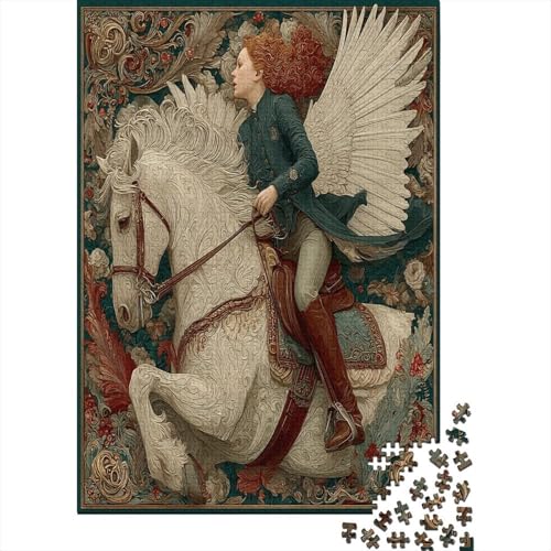 British Female Rider Riding A Weiß Horse with Weiß Wings 38x26cm/1000pcs Puzzles, Die Für Erwachsene Und Personen Ab 14 Jahren Geeignet Sind British Female Rider Riding A Weiß Horse with Weiß Wings 38x26cm/1000pcs Puzzles, Die Für Erwachsene Und Personen Ab 14 Jahren Geeignet Sind von kaiyun