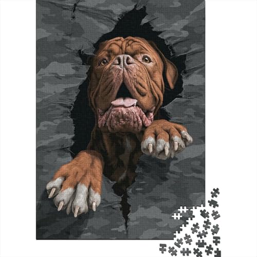 ,Brown Hundue De Bordeaux,38x26cm/1000pcs,DIY-Puzzle Für Erwachsene ,Brown Hundue De Bordeaux,38x26cm/1000pcs,DIY-Puzzle Für Erwachsene von kaiyun
