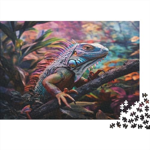 Bunter Leguan - Baum Branch Rätsel Für Erwachsene || 1000pcs (75x50cm) Puzzles Lernspiele Home Decor von kaiyun