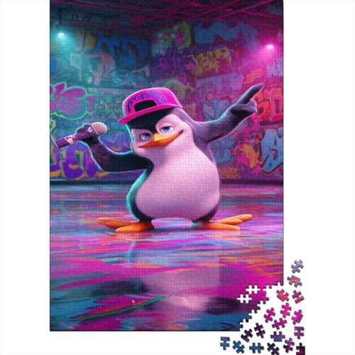 Cartoon-Pinguin-Breakdancer Rätsel Für Erwachsene || 38x26cm/1000pcs Puzzles Lernspiele Home Decor von kaiyun