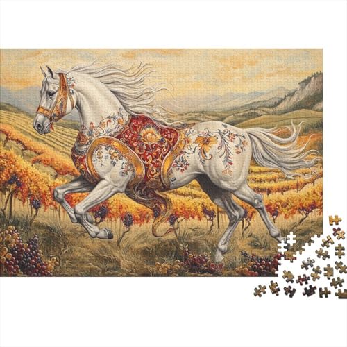 Cheval Blanc Rätsel Für Erwachsene |Weinberge| Familienspaß-Puzzles 1000pcs (75x50cm) von kaiyun