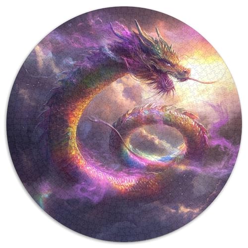 Chinese Drache 1000pcs (67.5x67.5cm) Puzzle, Lernspiel Impossible Purple Smoke Herausforderungsspielzeug Für Erwachsene Teenager von kaiyun