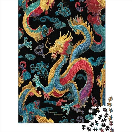 Chinese Drache Print Pattern Puzzle 38x26cm/1000pcs Erwachsene Puzzle,Home Decor Chinese Drache Print Pattern Puzzle 38x26cm/1000pcs Erwachsene Puzzle,Home Decor von kaiyun