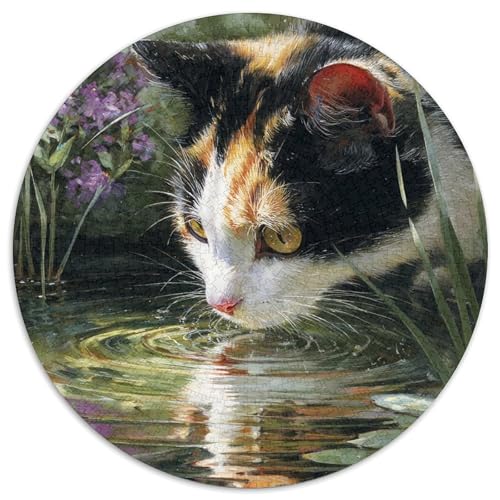 Curious Calico Katze 1000pcs (67.5x67.5cm) Schwer Puzzle Lernspiel Impossible Herausforderung Spielzeug Für Erwachsene Kinder von kaiyun