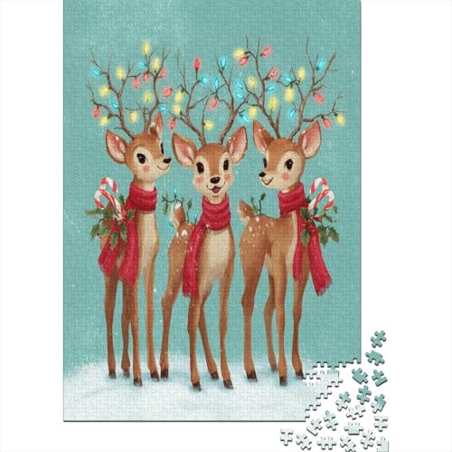 Cute Hirsch Wearing Holly and Red Scarf 70x50cm/1000pcs Schwer Puzzle Lernspiel Impossible Herausforderung Spielzeug Für Erwachsene Kinder Cute Hirsch Wearing Holly and Red Scarf 70x50cm/1000pcs Schwer Puzzle Lernspiel Impossible Herausforderung Spielzeug Für Erwachsene Kinder von kaiyun