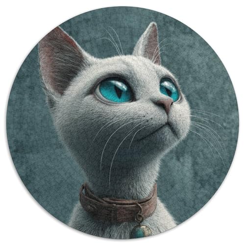 Cute Katze Puzzle 1000 Teile, Lernspiel, Unmöglich, Anspruchsvolles Spielzeug Für Erwachsene Und Kinder Ab 14 Jahren 1000pcs (67.5x67.5cm) von kaiyun