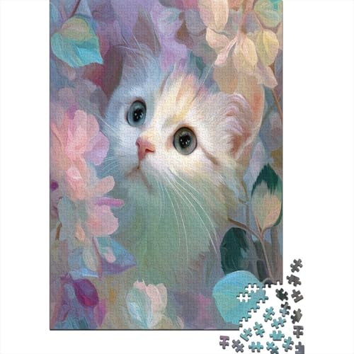 Cute Kitten Surrounded by Blumes 38x26cm/1000pcs Schwer Puzzle Lernspiel Impossible Herausforderung Spielzeug Für Erwachsene Kinder Cute Kitten Surrounded by Blumes 38x26cm/1000pcs Schwer Puzzle Lernspiel Impossible Herausforderung Spielzeug Für Erwachsene Kinder von kaiyun