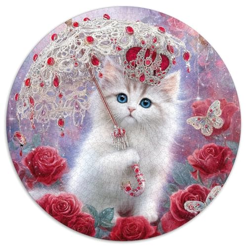 Cute Weiß Kitten Rätsel Für Erwachsene || 1000pcs (67.5x67.5cm) Puzzles Lernspiele Home Decor von kaiyun