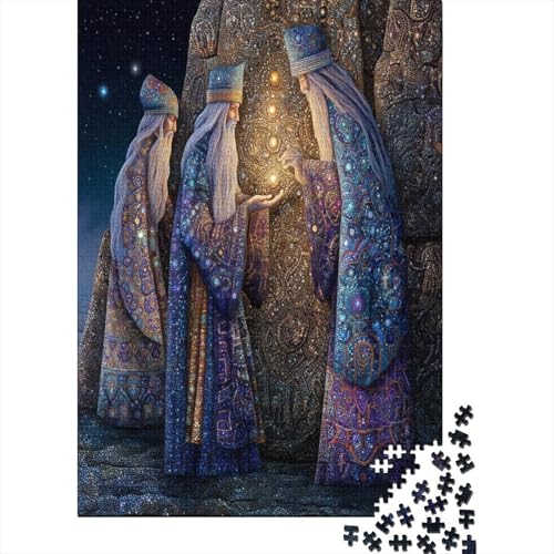 DREI Schamanen vor Einer antiken Felsmalerei bei Nacht 70x50cm/1000pcs Schwer Puzzle Lernspiel Impossible Herausforderung Spielzeug Für Erwachsene Kinder DREI Schamanen vor Einer antiken Felsmalerei bei Nacht 70x50cm/1000pcs Schwer Puzzle Lernspiel Impossible Herausforderung Spielzeug Für Erwachsene Kinder von kaiyun