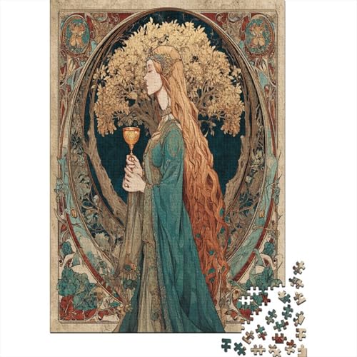 Dame Puzzle 38x26cm/1000pcs Erwachsene Baum des Lebens and Holy Grail Puzzle,Home Decor Dame Puzzle 38x26cm/1000pcs Erwachsene Baum des Lebens and Holy Grail Puzzle,Home Decor von kaiyun