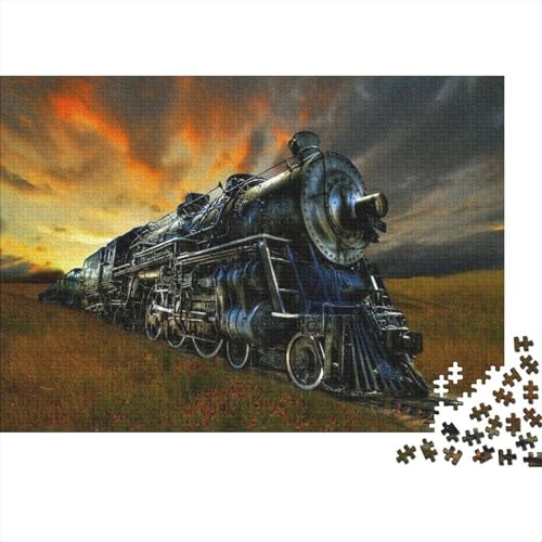 Dampflokomotive 1000pcs (75x50cm) Puzzles, Die Für Erwachsene Und Personen Ab 14 Jahren Geeignet Sind Sonneset Landscape von kaiyun
