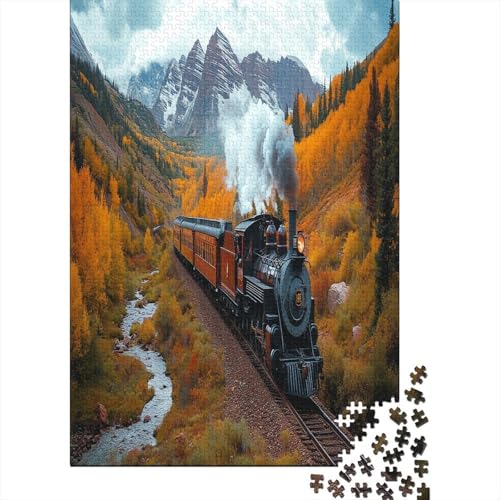 Dampflokomotive 38x26cm/1000pcs Schwer Puzzle Lernspiel Impossible Lebendige Landschaft Herausforderung Spielzeug Für Erwachsene Kinder Dampflokomotive 38x26cm/1000pcs Schwer Puzzle Lernspiel Impossible Lebendige Landschaft Herausforderung Spielzeug Für Erwachsene Kinder von kaiyun