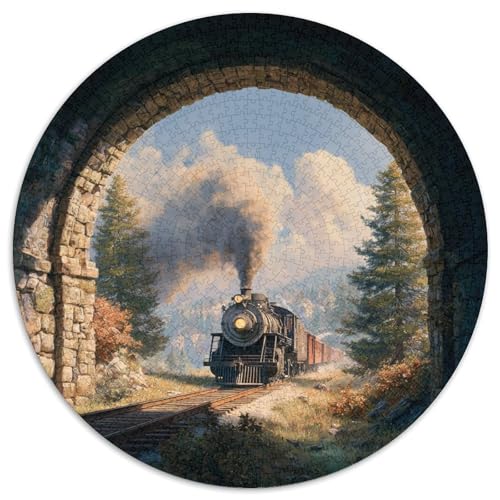 Dampfzug-Tunnel 1000pcs (67.5x67.5cm) Puzzle, Lernspiel Impossible Herausforderungsspielzeug Für Erwachsene Teenager von kaiyun