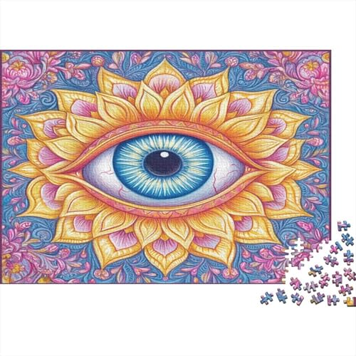 Das dritte Auge 1000pcs (75x50cm) Schwer Puzzle Lernspiel Impossible Mandala Herausforderung Spielzeug Für Erwachsene Kinder von kaiyun
