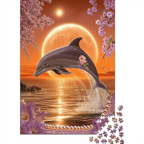 Delfin Vollmond-HintergrundPuzzle 1000 Teile Für Erwachsene, Lernspiele38x26cm/1000pcs Delfin Vollmond-HintergrundPuzzle 1000 Teile Für Erwachsene, Lernspiele38x26cm/1000pcs von kaiyun