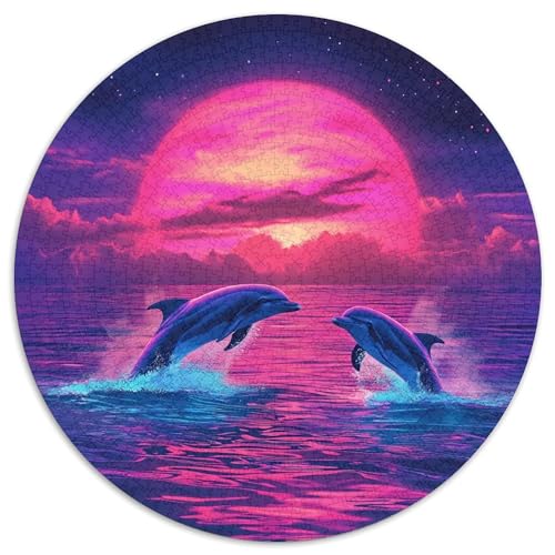 Delphin 1000pcs (67.5x67.5cm) Schwer Puzzle Lernspiel Impossible Herausforderung Spielzeug Für Erwachsene Kinder von kaiyun