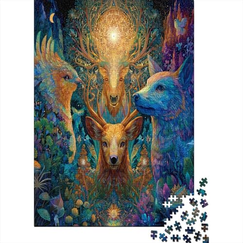Der Waldgeist ist voller Liebe und Harmonie und leuchtet hell 70x50cm/1000pcs Puzzle, Lernspiel Impossible Herausforderungsspielzeug Für Erwachsene Teenager von kaiyun