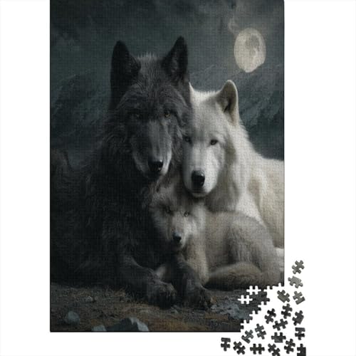 Der Wolfsclan kuschelt zusammen Mond Puzzle 1000 Teile Für Erwachsene, Lernspiele, Heimdekoration38x26cm/1000pcs Der Wolfsclan kuschelt zusammen Mond Puzzle 1000 Teile Für Erwachsene, Lernspiele, Heimdekoration38x26cm/1000pcs von kaiyun