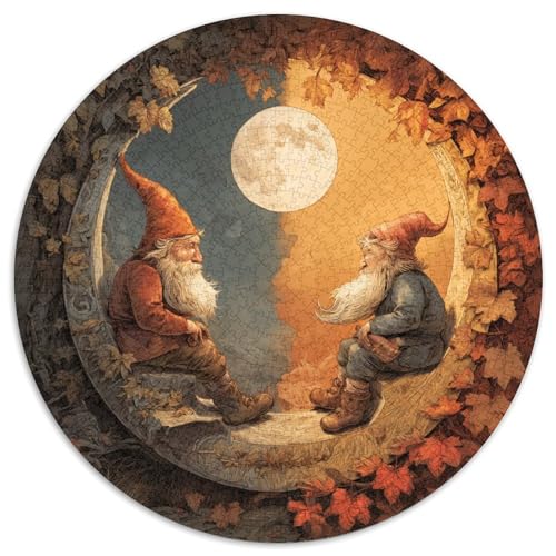 Der Zwerg sitzt auf der Sunund spricht mit dem Mond Rätsel Für Erwachsene || Familienspaß-Puzzles 1000pcs (67.5x67.5cm) von kaiyun