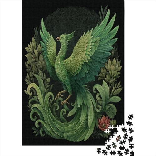 Der grüne Phönix erhebt Sich Puzzle 1000 Teile Für Erwachsene, Lernspiele, Heimdekoration70x50cm/1000pcs von kaiyun