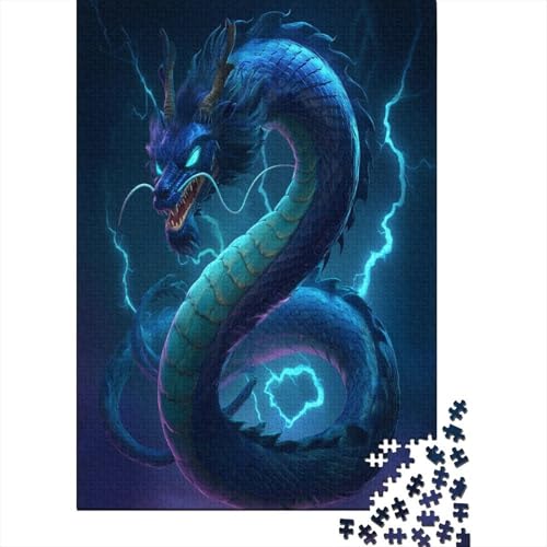 Der orientalische Drache leuchtet in blauem Licht Puzzle 1000 Teile Für Erwachsene, Lernspiele, Heimdekoration70x50cm/1000pcs Der orientalische Drache leuchtet in blauem Licht Puzzle 1000 Teile Für Erwachsene, Lernspiele, Heimdekoration70x50cm/1000pcs von kaiyun