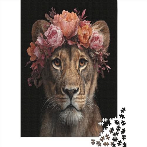 Die Löwin trägt eine große Blumenkrone Puzzle 1000 Teile, Lernspiel, Unmöglich, Anspruchsvolles Spielzeug Für Erwachsene Und Kinder Ab 14 Jahren 70x50cm/1000pcs Die Löwin trägt eine große Blumenkrone Puzzle 1000 Teile, Lernspiel, Unmöglich, Anspruchsvolles Spielzeug Für Erwachsene Und Kinder Ab 14 Jahren 70x50cm/1000pcs von kaiyun