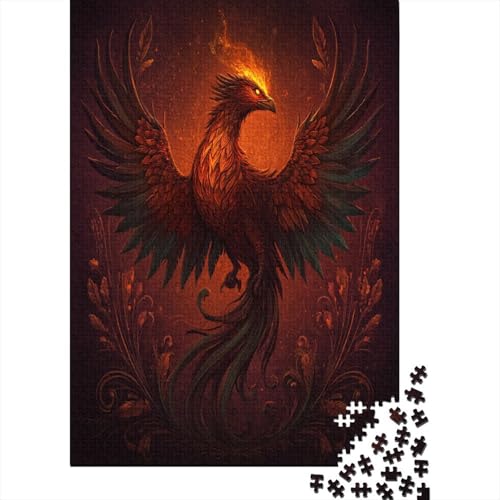 Digitale Kunst Flamme Phönix1000 Teile: Unmögliches Puzzle Für Erwachsene, Spiele, Geschenke, Kinder, Herausforderungs70x50cm/1000pcs von kaiyun