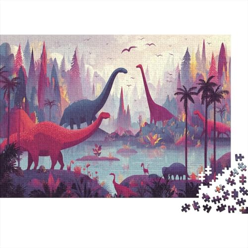 Dinosaurierier 1000pcs (75x50cm) Erwachsenenpuzzle - Biologische Welt DIY-Puzzlespielzeug von kaiyun