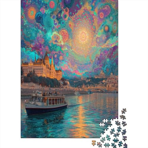 Donau Puzzle 1000 Teile, Lernspiel, Unmöglich, Anspruchsvolles Spielzeug Für Erwachsene Und Kinder Ab 14 Jahren 70x50cm/1000pcs von kaiyun