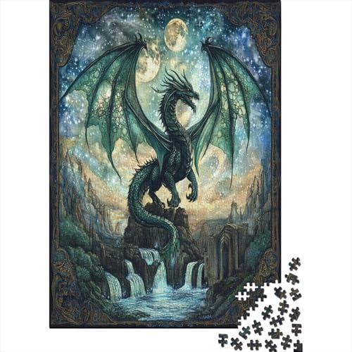 Drache, Mysterious Lake 70x50cm/1000pcs Schwer Puzzle Lernspiel Impossible Altes Runenmuster Herausforderung Spielzeug Für Erwachsene Kinder Drache, Mysterious Lake 70x50cm/1000pcs Schwer Puzzle Lernspiel Impossible Altes Runenmuster Herausforderung Spielzeug Für Erwachsene Kinder von kaiyun