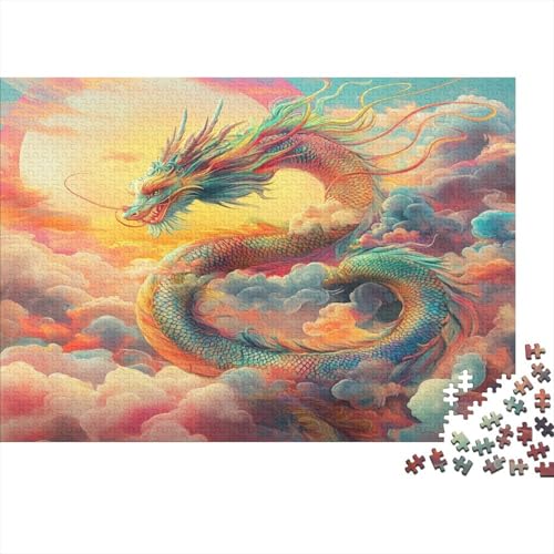 Drache 1000pcs (75x50cm) Puzzles, Die Für Erwachsene Und Personen Ab 14 Jahren Geeignet Sind Bunt Wolken von kaiyun