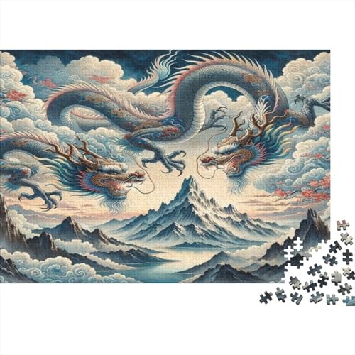 Drache 1000pcs (75x50cm) Puzzles, Die Für Erwachsene Und Personen Ab 14 Jahren Geeignet Sind von kaiyun