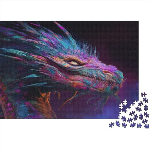 Drache 1000pcs (75x50cm) Schwer Puzzle Lernspiel Impossible Herausforderung Spielzeug Für Erwachsene Kinder von kaiyun