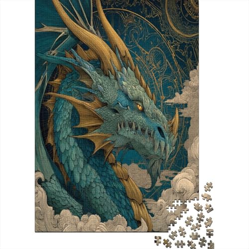 Drache 38x26cm/1000pcs Puzzle, Lernspiel Impossible Herausforderungsspielzeug Für Erwachsene Teenager von kaiyun