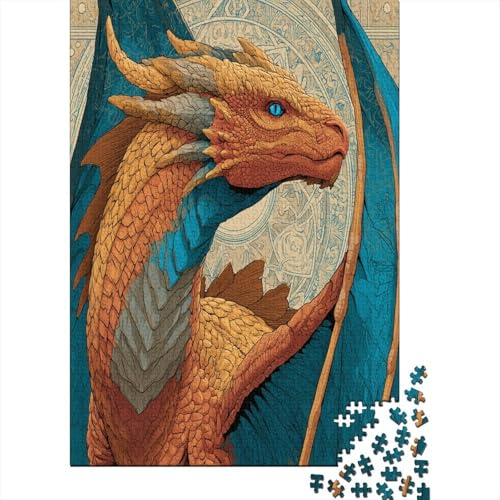 DrachePuzzle 1000 Teile Für Erwachsene, Lernspiele38x26cm/1000pcs von kaiyun