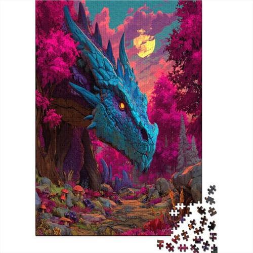 DrachePuzzle 1000 Teile Für Erwachsene, Lernspiele70x50cm/1000pcs von kaiyun