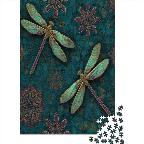 Drachefly Pattern, Gemusterte Nachhaltige Für Erwachsene Hochwertige Holzspielpuzzles 38x26cm/1000pcs von kaiyun