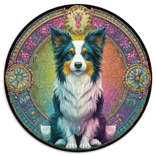 Dreifarbiger Border Collie 1000pcs (67.5x67.5cm) Puzzles, Die Für Erwachsene Und Personen Ab 14 Jahren Geeignet Sind von kaiyun