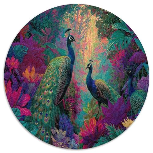 Dschungel Pfau 1000pcs (67.5x67.5cm) Puzzles, Die Für Erwachsene Und Personen Ab 14 Jahren Geeignet Sind von kaiyun