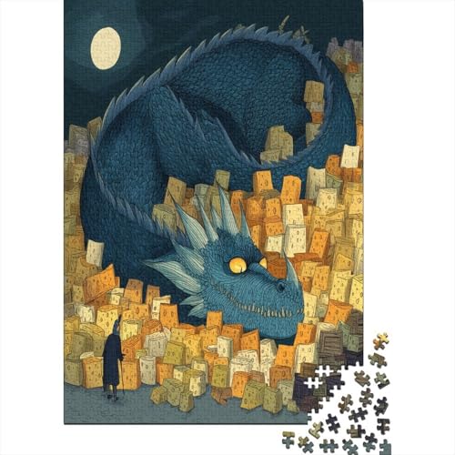 EIN Drache schläft zusammengerollt auf einem Käsehaufen 38x26cm/1000pcs Puzzles, Die Für Erwachsene Und Personen Ab 14 Jahren Geeignet Sind EIN Drache schläft zusammengerollt auf einem Käsehaufen 38x26cm/1000pcs Puzzles, Die Für Erwachsene Und Personen Ab 14 Jahren Geeignet Sind von kaiyun