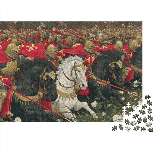 EIN Speer durchbohrt einen Ritter in schwarzer Rüstung Rätsel Für Erwachsene || 1000pcs (75x50cm) Puzzles Lernspiele Home Decor von kaiyun