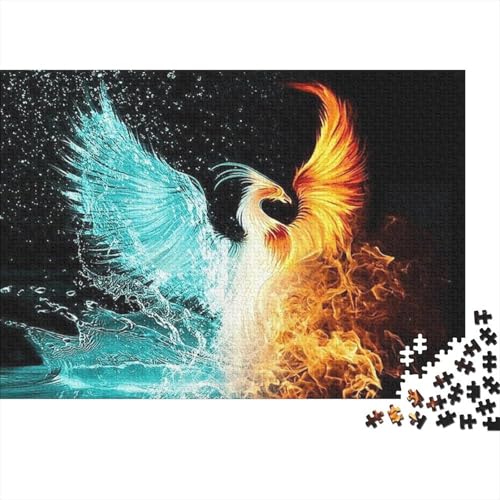 EIS und Feuer Phönix,Rätsel Für Erwachsene 1000pcs (75x50cm),Herausforderungsspiele von kaiyun