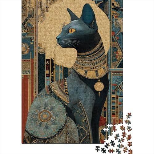 Egyptian Katze Rätsel Für Erwachsene || Familienspaß-Puzzles 38x26cm/1000pcs von kaiyun