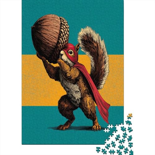 Eichhörnchen 38x26cm/1000pcs Schwer Puzzle Lernspiel Impossible Riesige Eichel Herausforderung Spielzeug Für Erwachsene Kinder von kaiyun