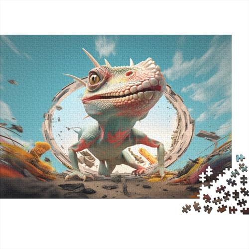 Eidechse 1000pcs (75x50cm) Puzzles, Die Für Erwachsene Und Personen Ab 14 Jahren Geeignet Sind Tier von kaiyun