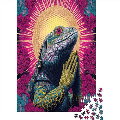 Eidechse 38x26cm/1000pcs Puzzle, Lernspiel Impossible Herausforderungsspielzeug Für Erwachsene Teenager Eidechse 38x26cm/1000pcs Puzzle, Lernspiel Impossible Herausforderungsspielzeug Für Erwachsene Teenager von kaiyun